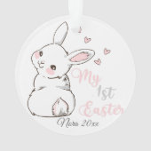 Mein erstes Ostern, sonnig Ornament (Rückseite)