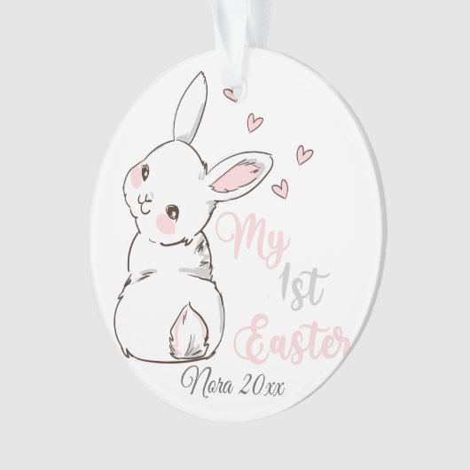 Mein erstes Ostern, sonnig Ornament (Vorderseite)