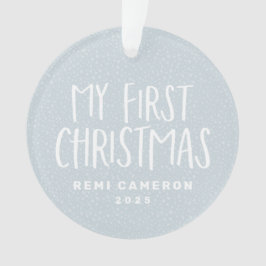 Mein erstes personalisiertes Foto für Neugeborene Ornament