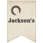 Mein erstes Rodeo-Banner Monatliche Meilensteine Wimpelkette (Erste Fahne)