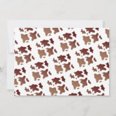 Mein erstes Rodeo Cowboy Foto 1. Geburtstag Einladung (Rückseite)