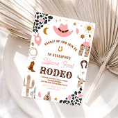 Mein erstes Rodeo Cowgirl Southwestern Birthday Einladung