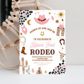 Mein erstes Rodeo Cowgirl Southwestern Birthday Einladung