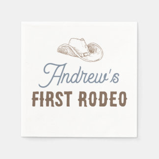 Mein erstes Rodeo Personalisiert Geburtstag Serviette