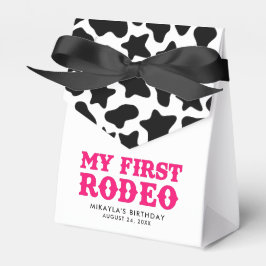 Mein erstes Rodeo-Rosa-Cowgirl zum Geburtstag Geschenkschachtel