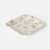 Mein erstes Rodeo Western Cowboy Paper Plakat Pappteller (Gewinkelt)