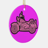 Mein erstes rosa Motorrad Keramik Ornament (Rechts)