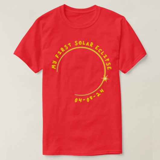 Mein erstes Solar-Eclipse 040824 1 T-Shirt (Design vorne)