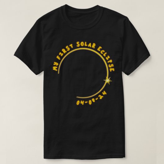 Mein erstes Solar-Eclipse 040824 T-Shirt (Design vorne)