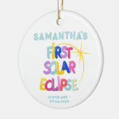 Mein erstes Solarzellen-Eclipse-Projekt: Individue Keramik Ornament (Links)