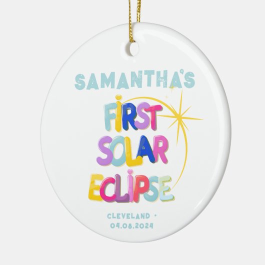 Mein erstes Solarzellen-Eclipse-Projekt: Individue Keramik Ornament (Links)