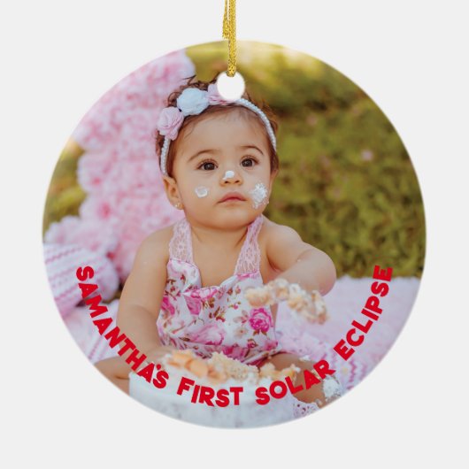 Mein erstes Solarzellen-Eclipse-Projekt: Individue Keramik Ornament (Hinten)