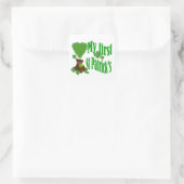 Mein erstes St. Patrick's Quadratischer Aufkleber (Tasche)