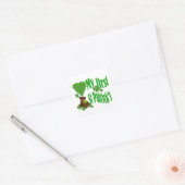 Mein erstes St. Patrick's Quadratischer Aufkleber (Umschlag)