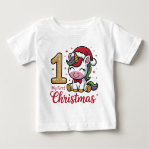 Mein erstes Weihnachten 2025: Ein magischer Meilen Baby T-shirt