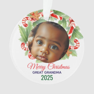 Mein erstes Weihnachten 2025: Personalisiertes Fot Ornament