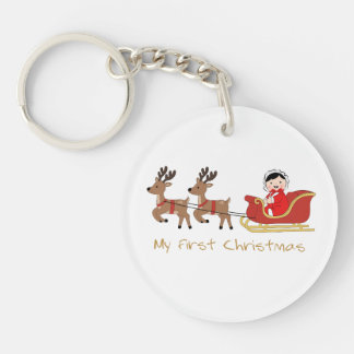 Mein erstes Weihnachten Acryl-Schlüsselanhänger Schlüsselanhänger