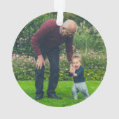 Mein erstes Weihnachten als Großvater personalisie Ornament (Rückseite)