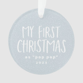 Mein erstes Weihnachten als Großvater personalisie Ornament