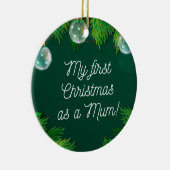 Mein erstes Weihnachten als Mutter! Keramik Ornament (Rechts)