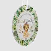 Mein erstes Weihnachten als New Daddy Lion Vater & Ornament (Vorderseite)