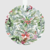 Mein erstes Weihnachten als Oma Evergreen Kraath Ornament (Rückseite)