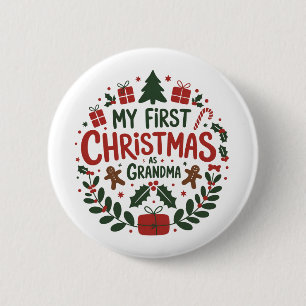 Mein erstes Weihnachten als Oma Familien-Matching  Button