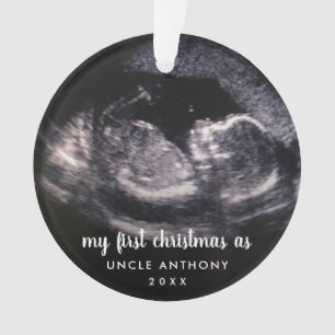 Mein erstes Weihnachten als Onkel Ultrasund Foto Ornament