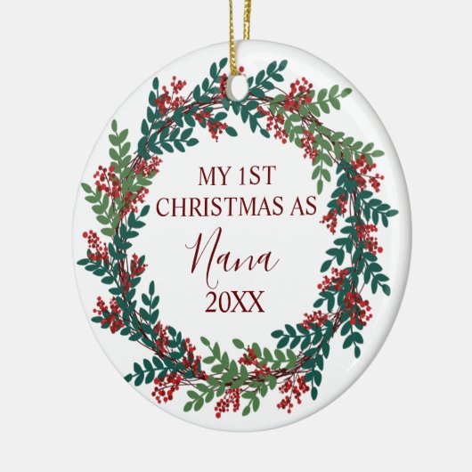 Mein erstes Weihnachten als Weihnachten im Nana-Ja Keramik Ornament (Links)