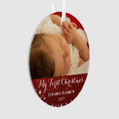 Mein erstes Weihnachten - Baby-erstes Ornament (Vorderseite)