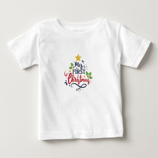 Mein erstes Weihnachten Baby T-shirt (Vorderseite)