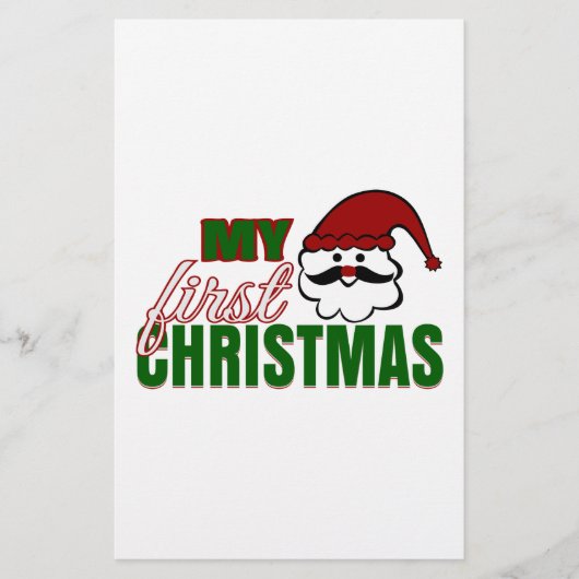 Mein erstes Weihnachten Briefpapier (Vorderseite)
