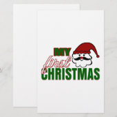 Mein erstes Weihnachten Briefpapier (Vorne/Hinten)