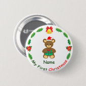 Mein erstes Weihnachten Button (Vorne & Hinten)
