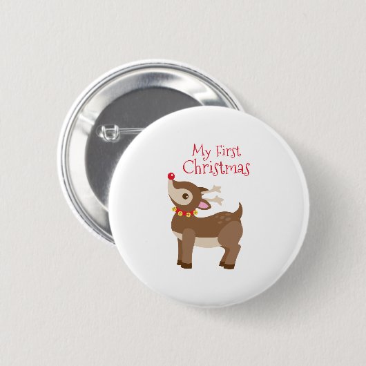 Mein erstes Weihnachten Button (Vorne & Hinten)