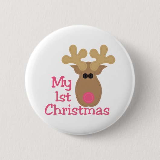 Mein erstes Weihnachten Button (Vorderseite)