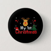 Mein erstes Weihnachten Button (Vorderseite)