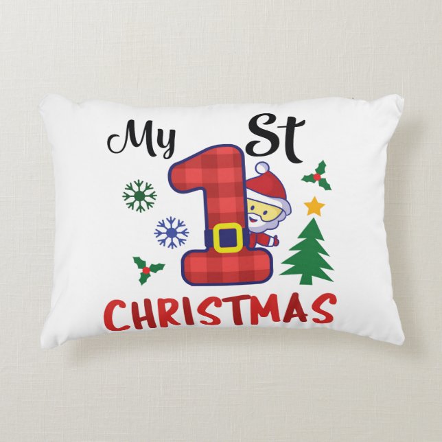 Mein erstes Weihnachten Dekokissen (Vorderseite)