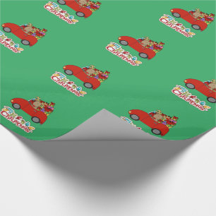 Mein erstes Weihnachten fährt Rentier Geschenkpapier