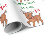Mein erstes Weihnachten Geschenkpapier (Rolleneckpunkt)