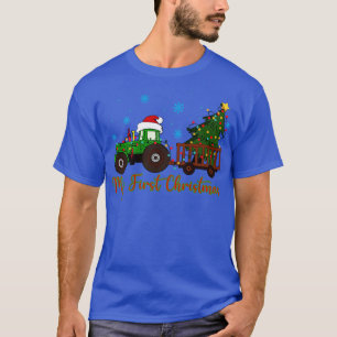 Mein erstes Weihnachten grüner Traktor Baby Weihna T-Shirt