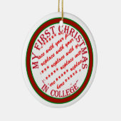 Mein erstes Weihnachten in Uni Foto-Frame-Vorlage Keramik Ornament (Rechts)