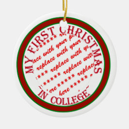 Mein erstes Weihnachten in Uni Foto-Frame-Vorlage Keramik Ornament