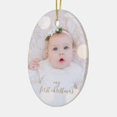 Mein erstes Weihnachten Keramik Ornament (Links)