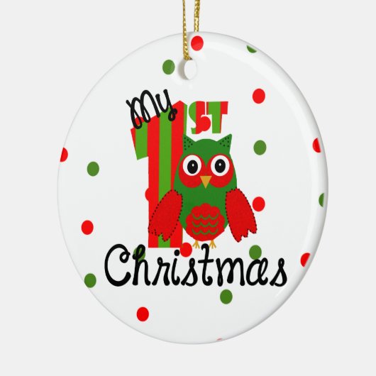 Mein erstes Weihnachten Keramikornament (Links)