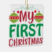 Mein erstes Weihnachten Keramikornament (Rechts)