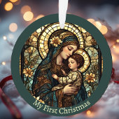 Mein erstes Weihnachten Madonna Personalisiertes B Ornament