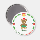Mein erstes Weihnachten Magnet (Vorderseite/Rückseite)