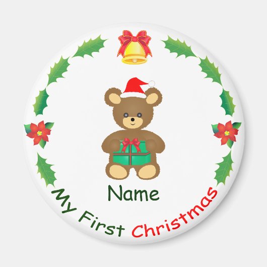 Mein erstes Weihnachten Magnet (Vorne)