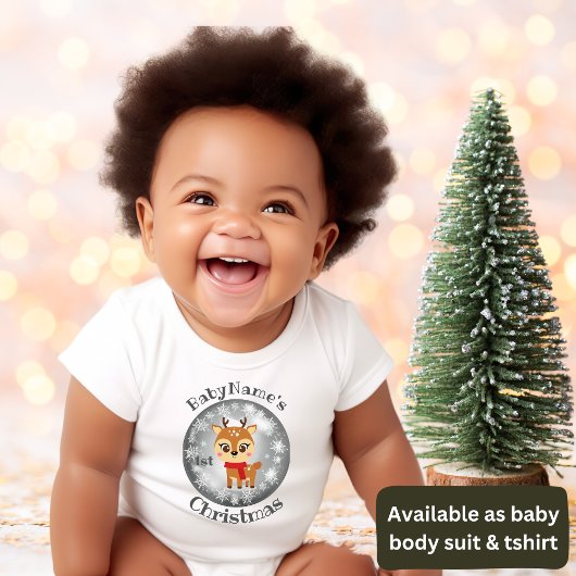 Mein erstes Weihnachten mit dem Namen niedliche Re Baby Strampler